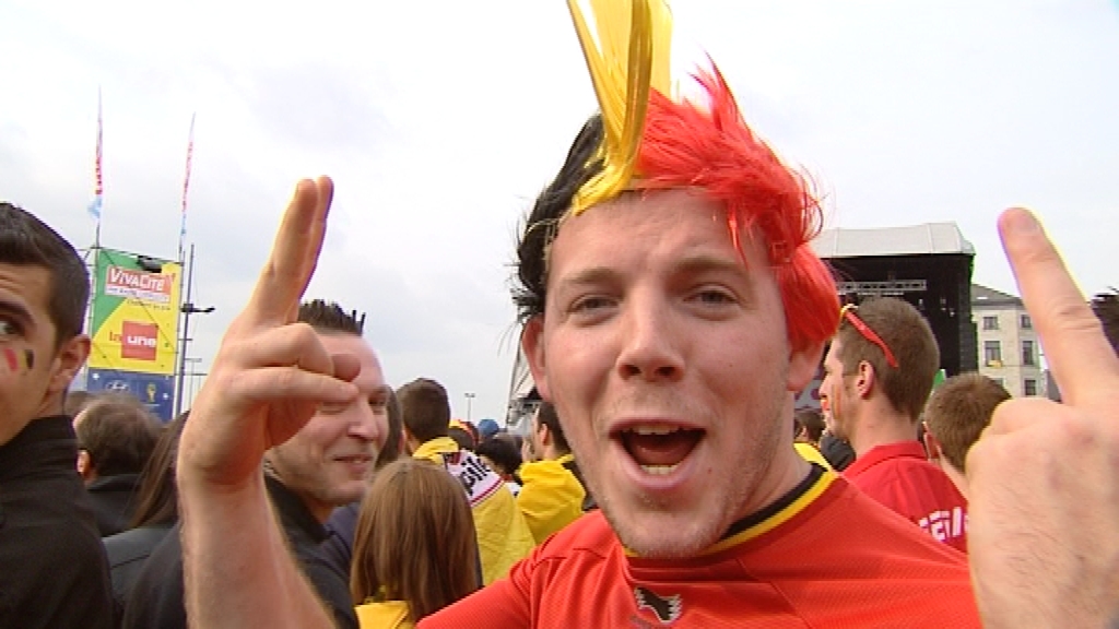 0 Grosse ambiance à Charleroi pour le match Belgique-Algérie (2-1)