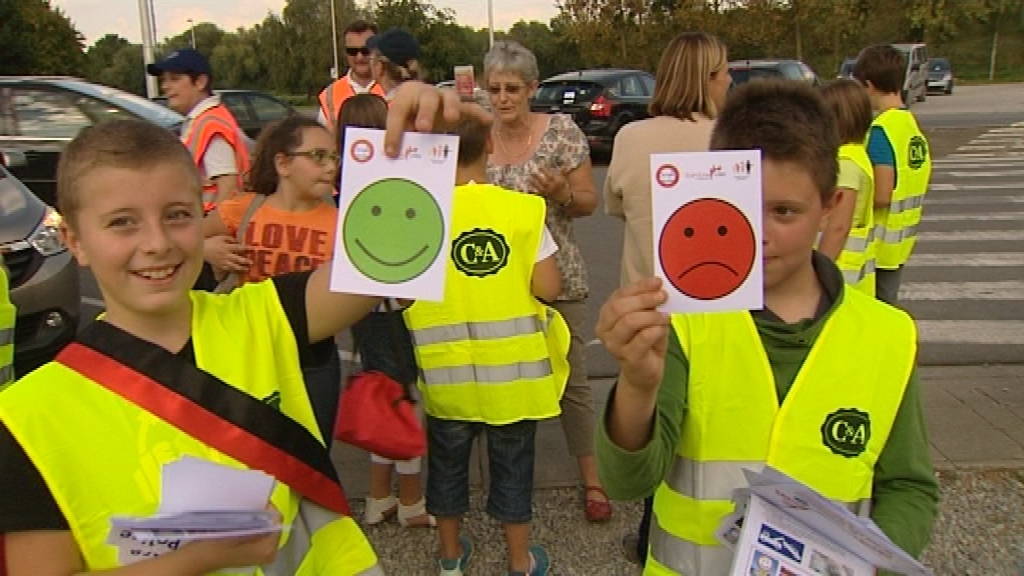 Mobilité : les enfants ont distribué les bons et mauvais points à Sambreville