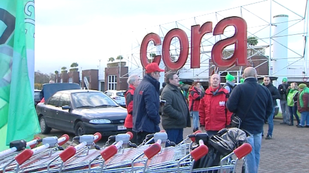 14112413 Grève provinciale : Marie Curie et Cora bloqués