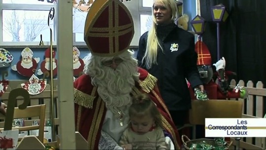 St Nicolas à l'école maternelle de Piéton