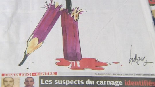 15010803 Charlie Hebdo : réactions des journalistes carolos