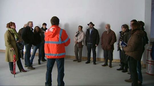 Le chantier du BPS 22 était accessible aux visiteurs ce week-end