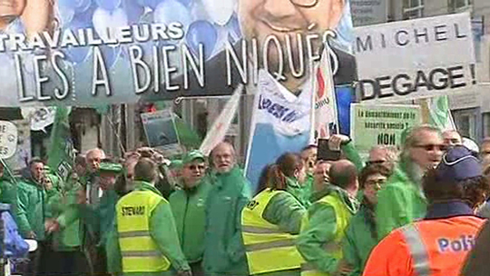 0 Les militants CSC dans le fief du MR