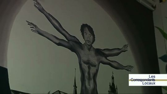 0 Fresque murale à l'Athénée de la Drève de Thuin