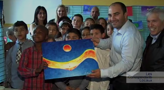 Salvatore Gucciardo rencontre des jeunes artistes peintres