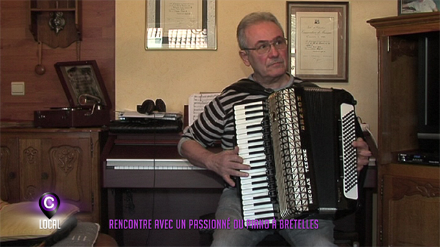 Nicolas Tésone, passionné du piano à bretelles