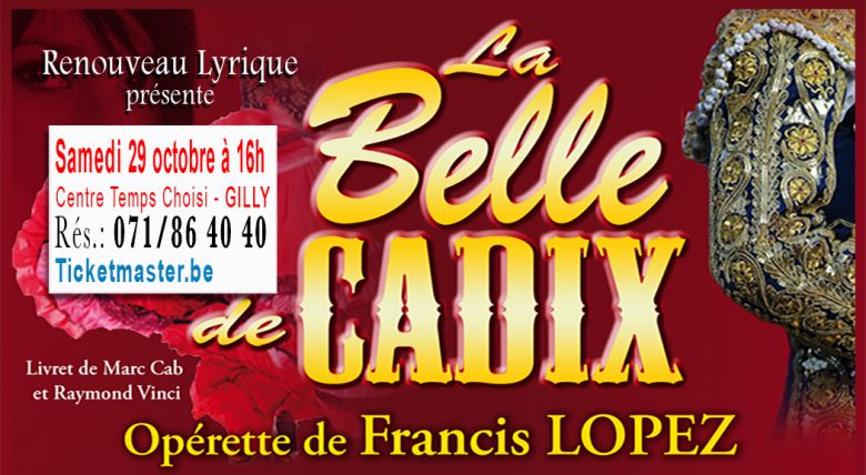 0 Remportez 5x2 entrées pour ''la Belle de Cadix'' par le Renouveau Lyrique