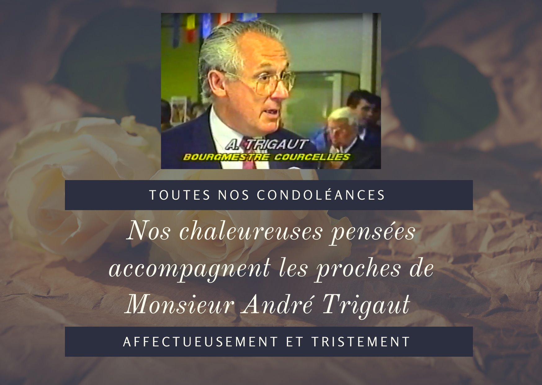 Courcelles: André Trigaux, ancien mayeur, est décédé 