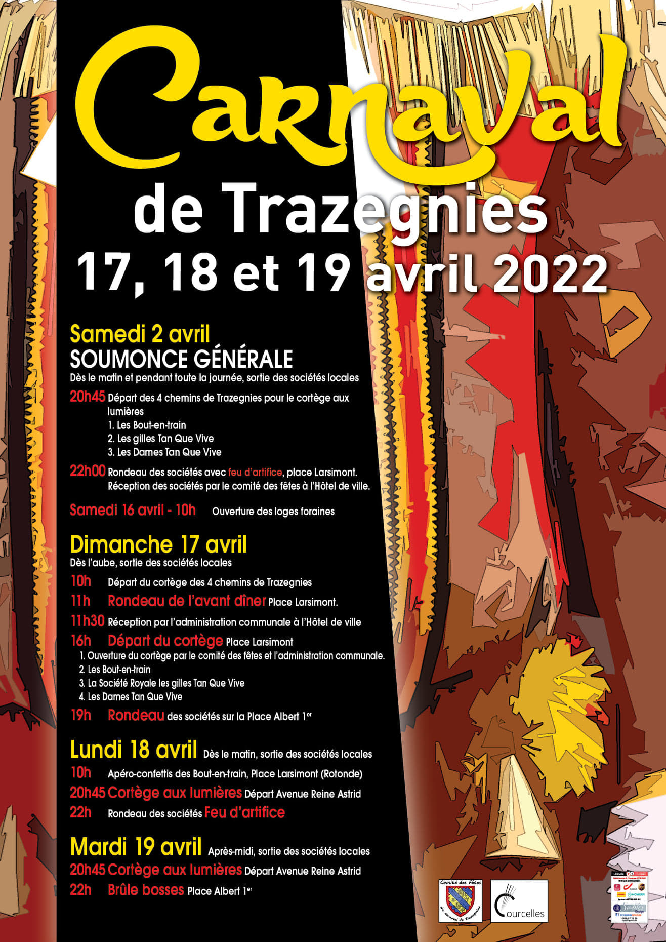 Carnaval de Trazegnies: demandez le programme !