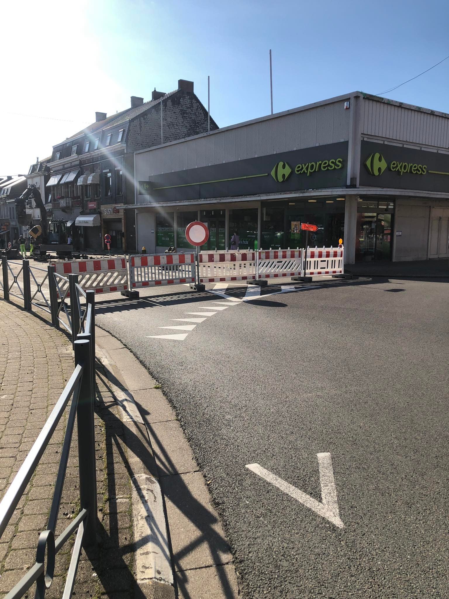 Courcelles: travaux à la place du Trieu jusqu’au 8 juillet 