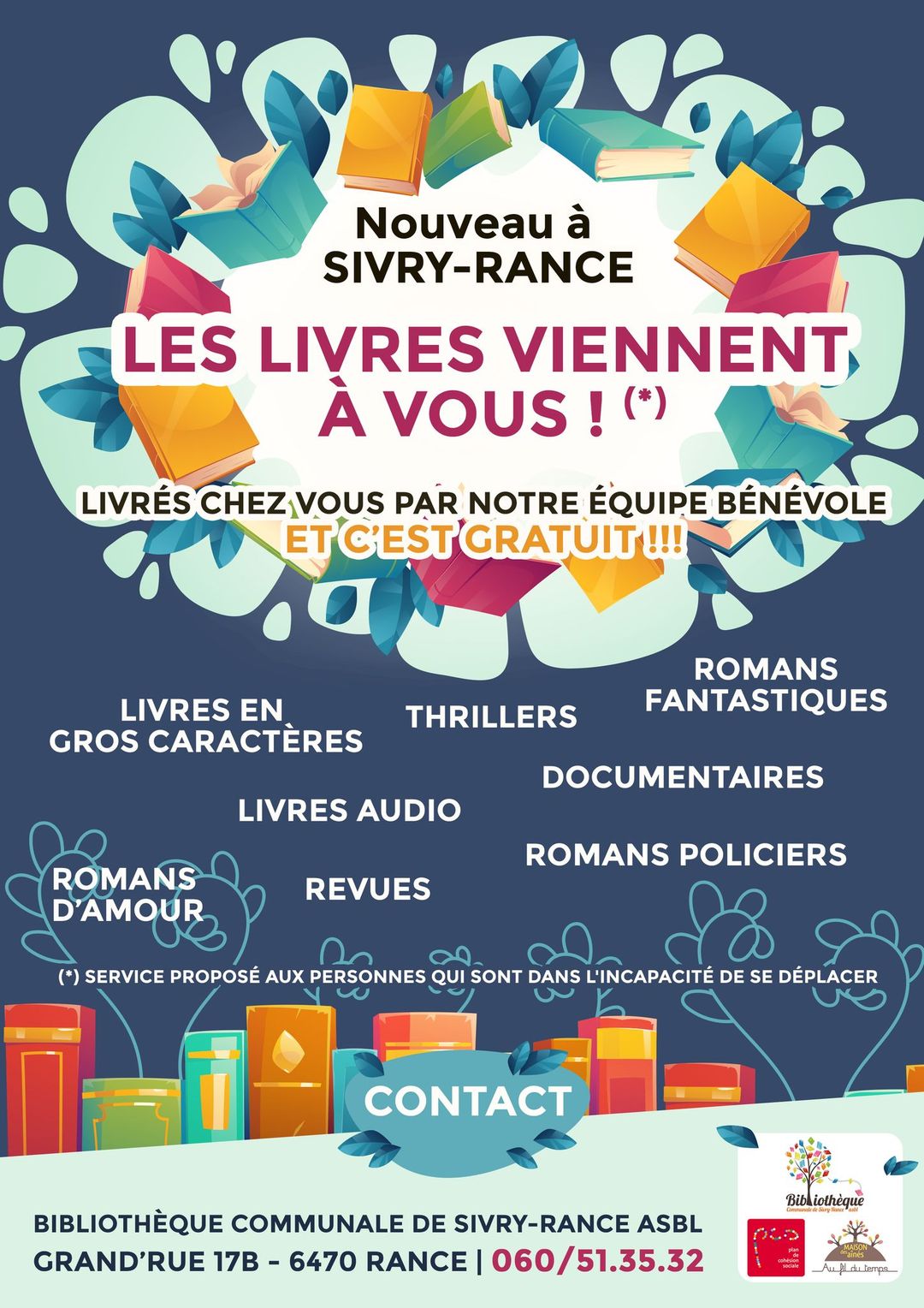 Sivry-Rance: les livres viennent à vous !