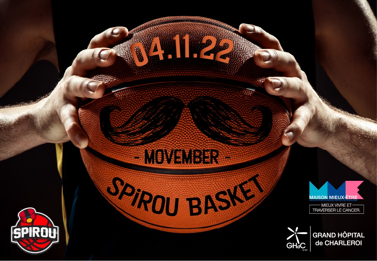 #Movember : Le Spirou Charleroi jouera vendredi pour soutenir la maison mieux être