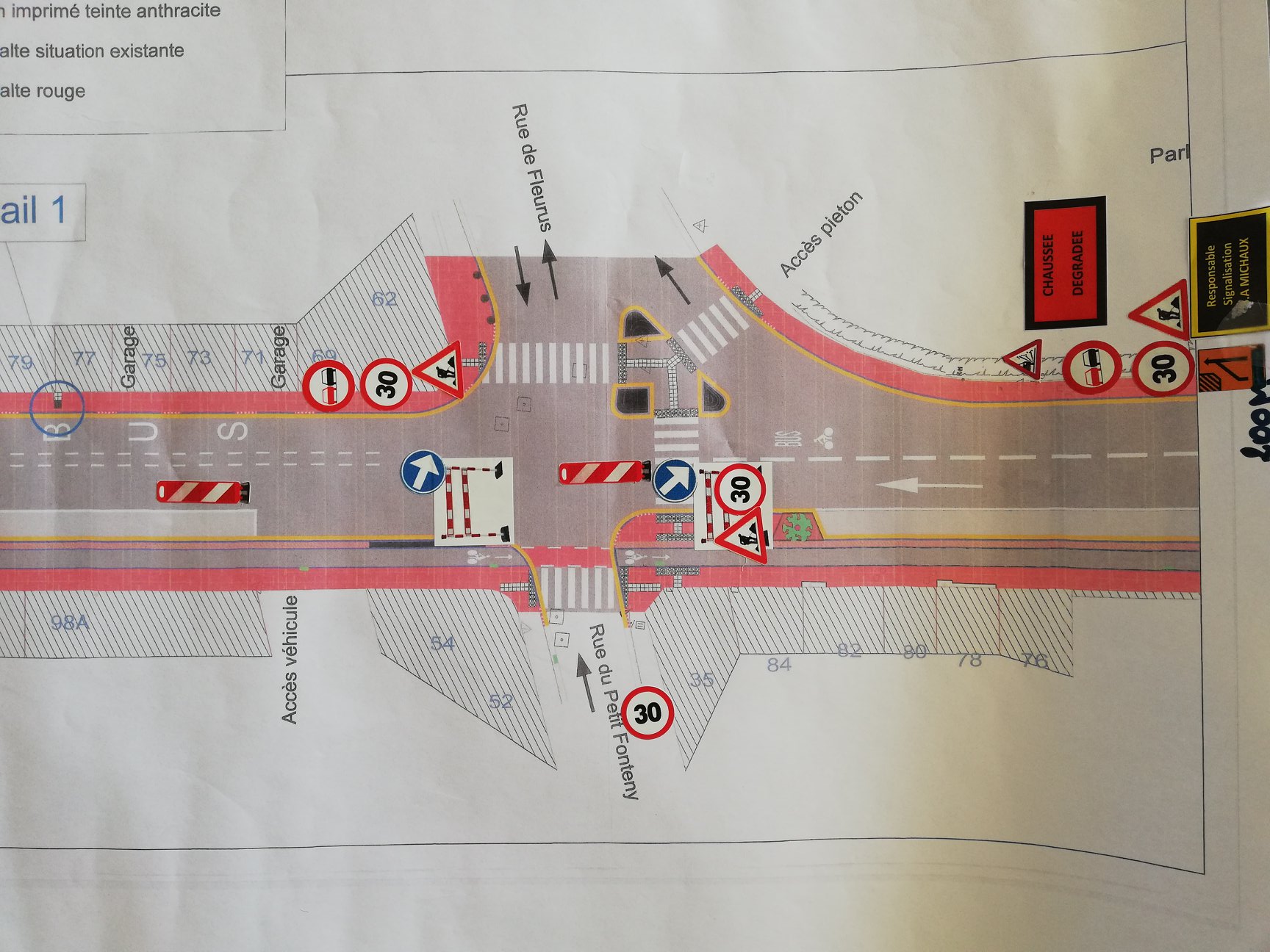 Châtelet: suite des travaux à la rue de la station