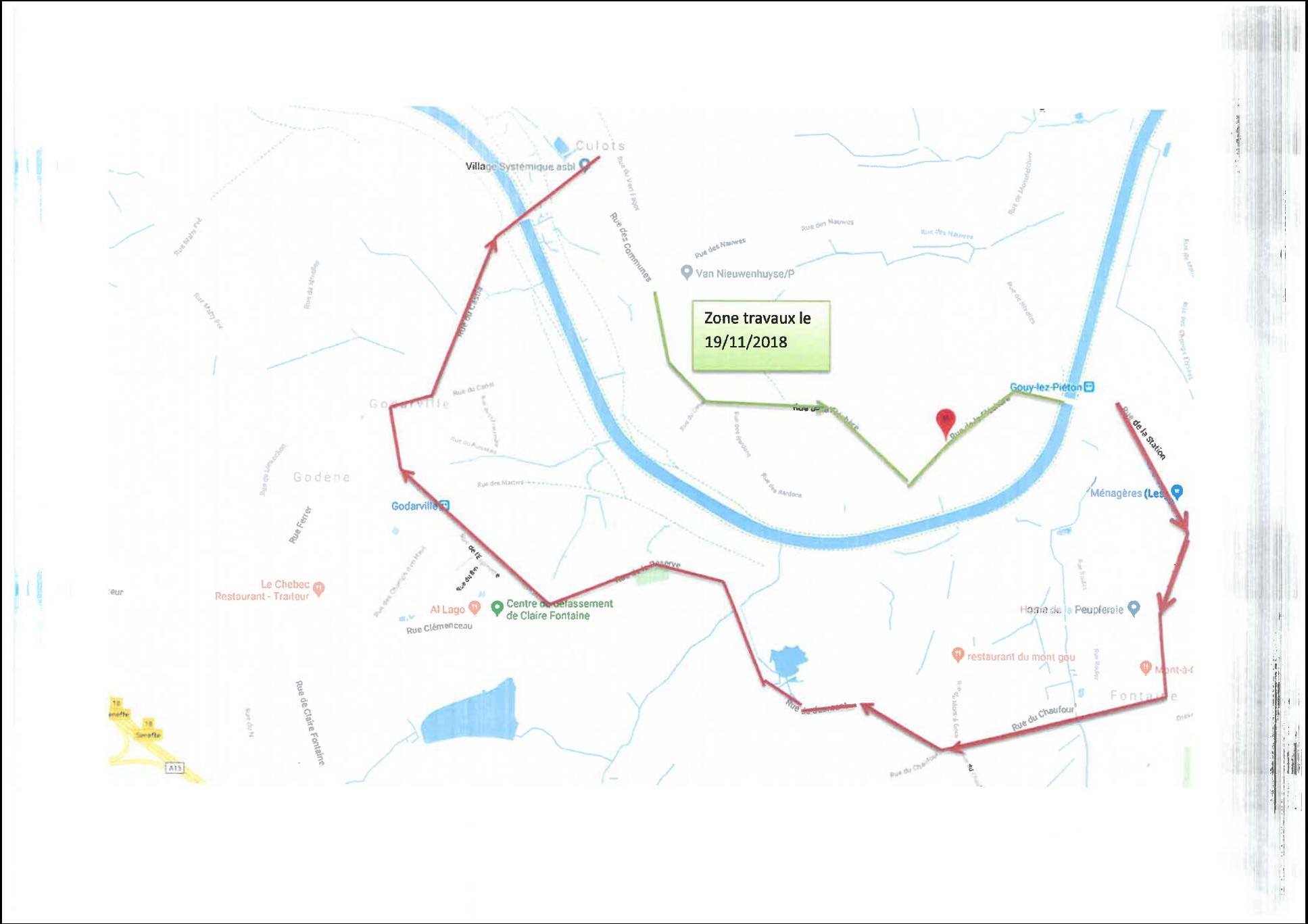 Courcelles: derniers travaux pour la rue de Nivelles et la rue de la Fléchère 