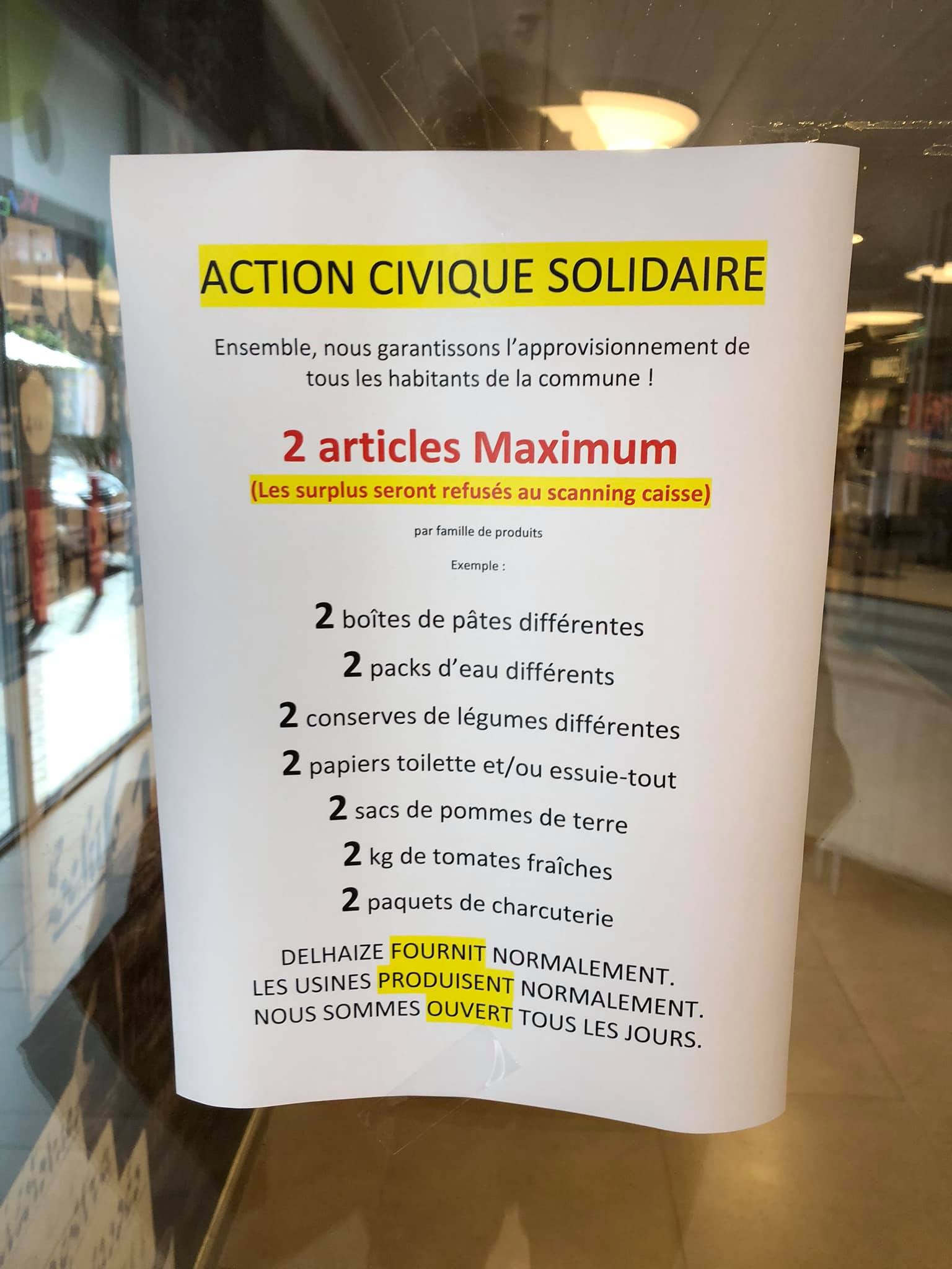 Les magasins pris d'assaut