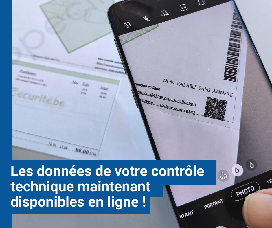 Un QR-code sur votre certificat de contrôle technique pour un compte-rendu complet de votre visite