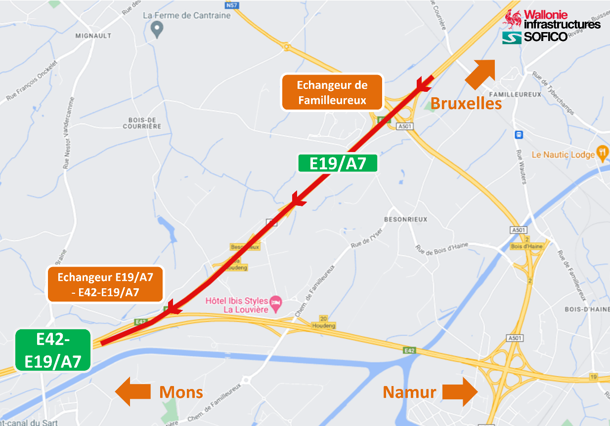 Modernisation de l’éclairage sur la E42