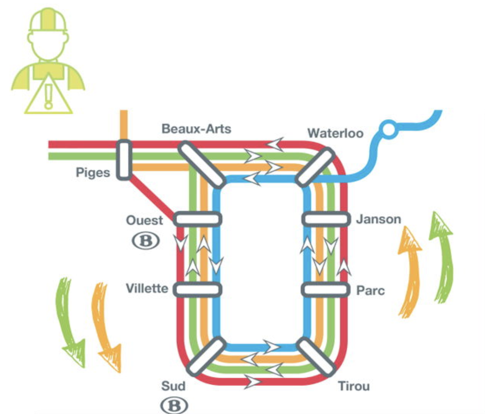 TEC: circulation inversée des lignes M2 et M3 les 18 et 19 mai 