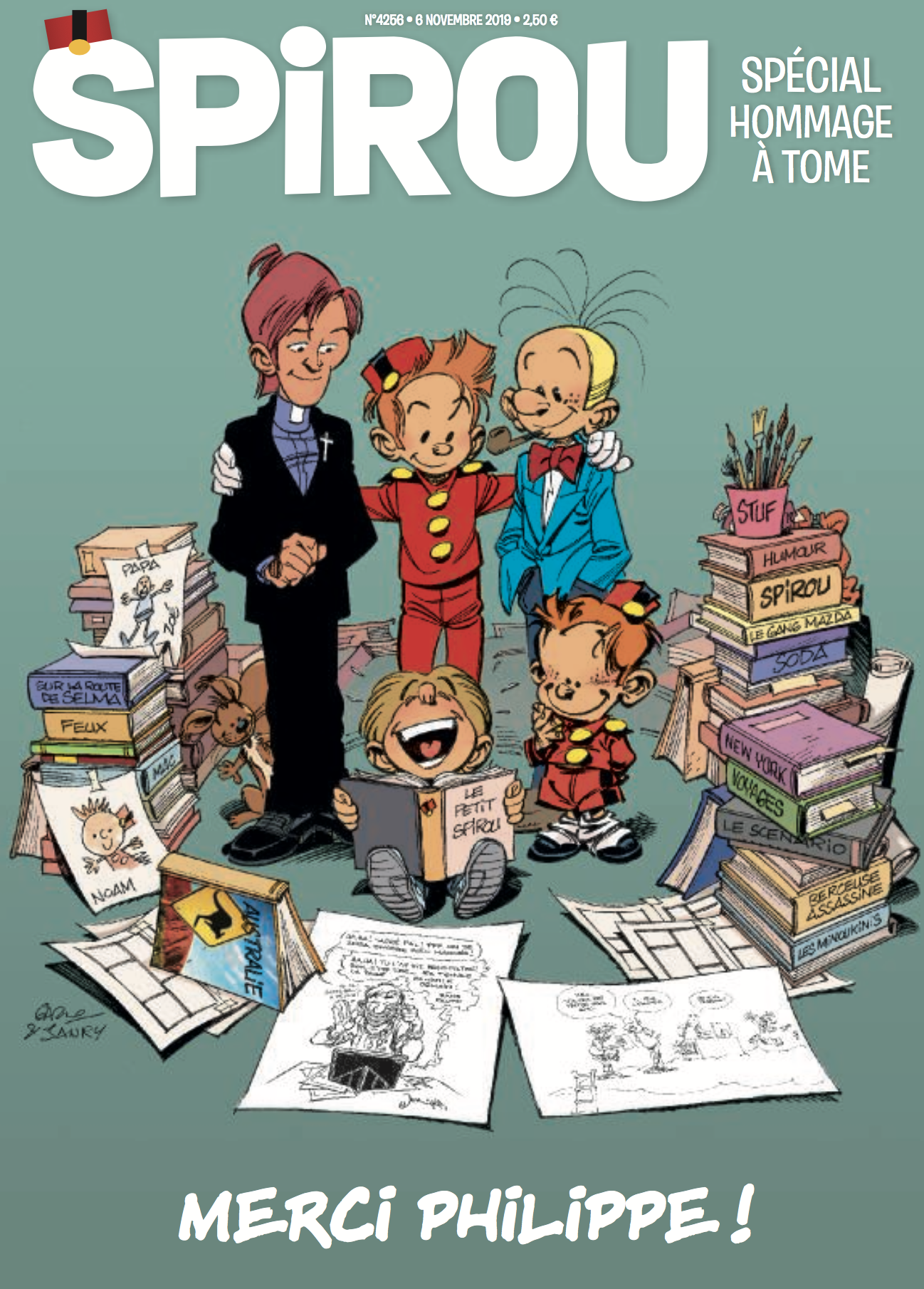 Dupuis: Le journal Spirou rend hommahe à Philippe Tome