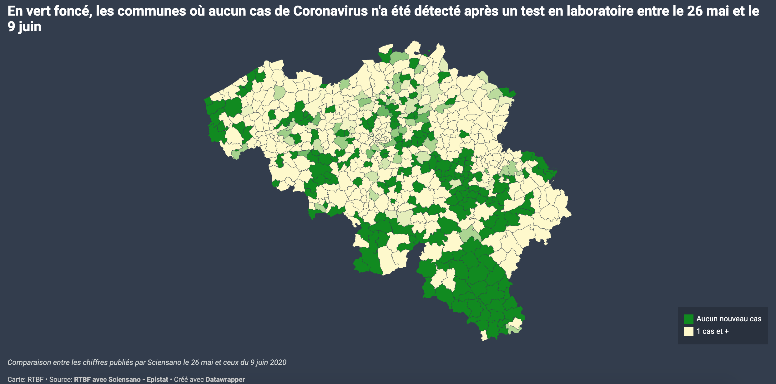 COVID-19 : De moins en moins de cas dans les communes de notre région