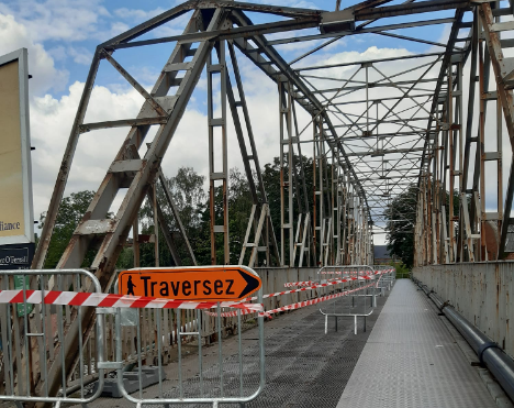 La passerelle menant vers la gare de Châtelet est à nouveau accessible