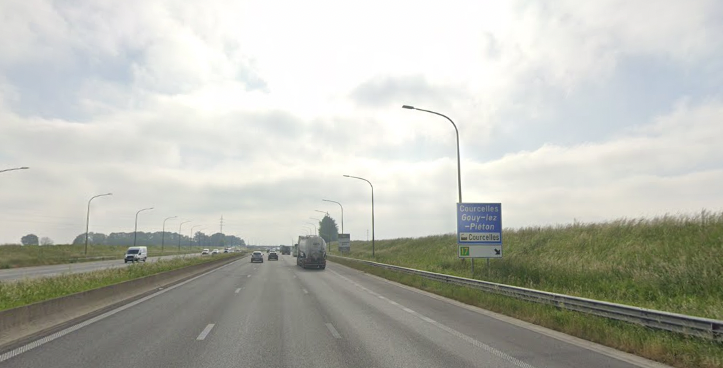 Accident : L'autoroute est fermée jusque 13h à Courcelles