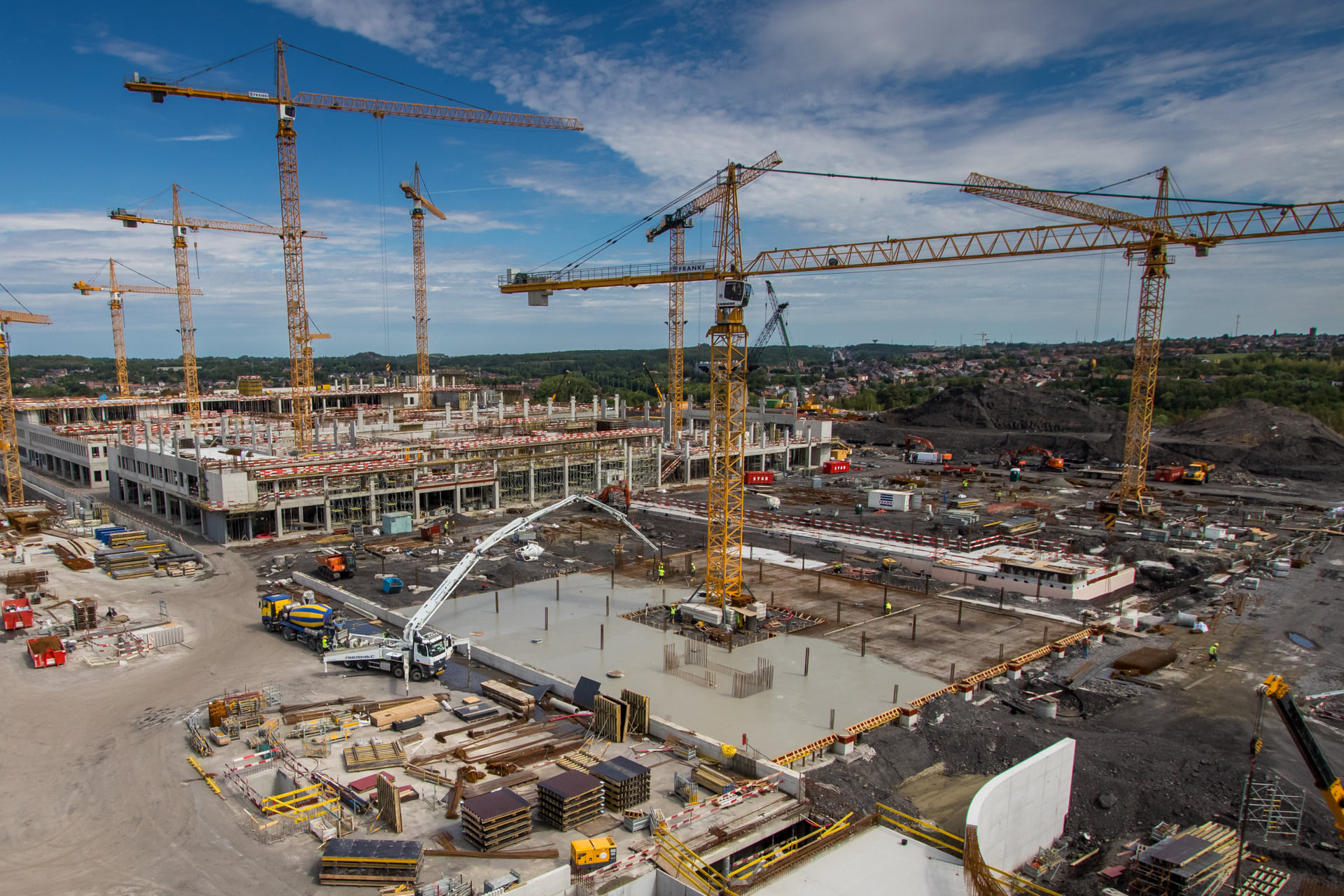 La construction du Grand Hopital de Charleroi se poursuit