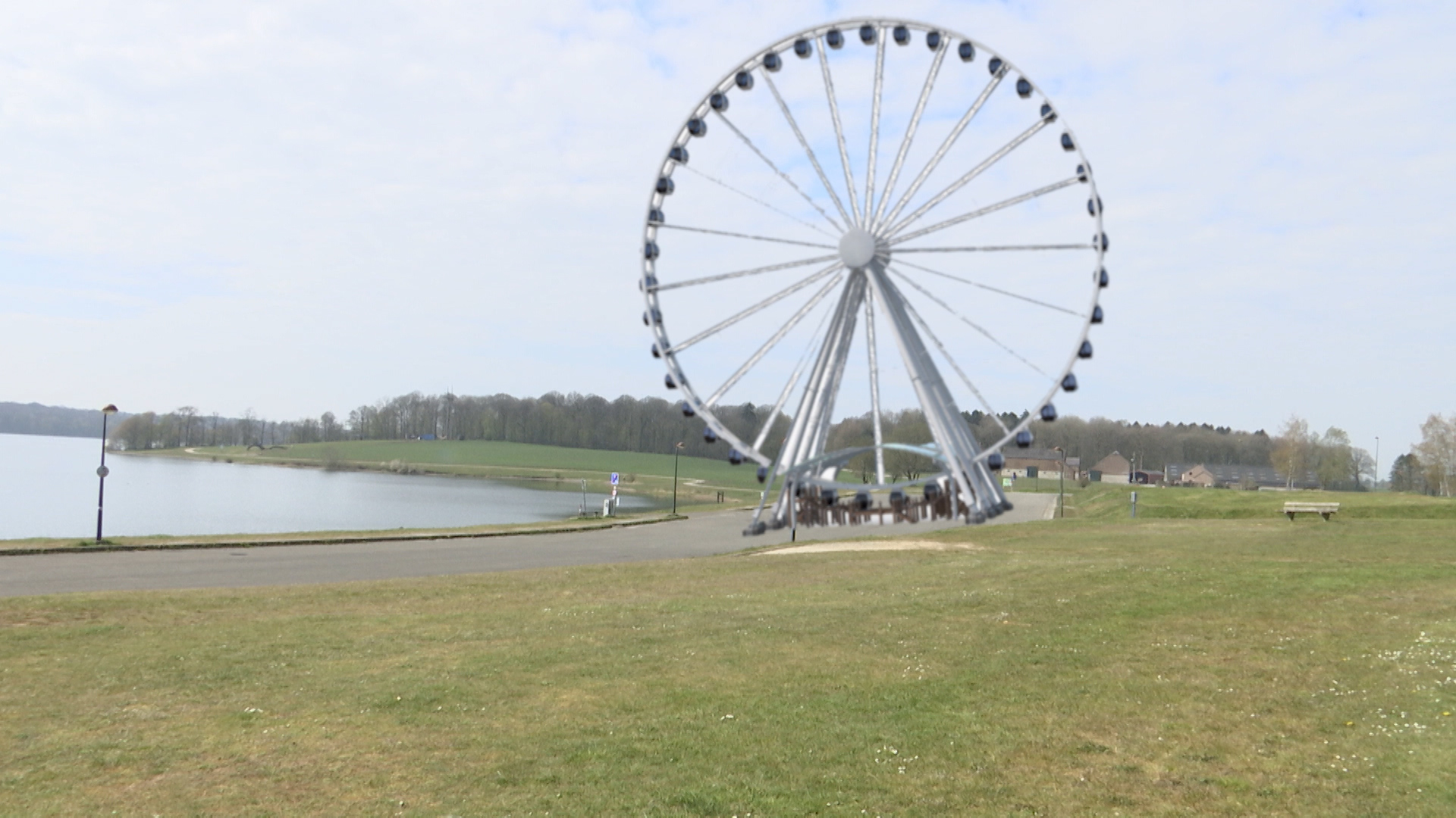 La grande roue des Lacs de l'Eau d'heure ne pourra pas tourner à partir du 8 mai