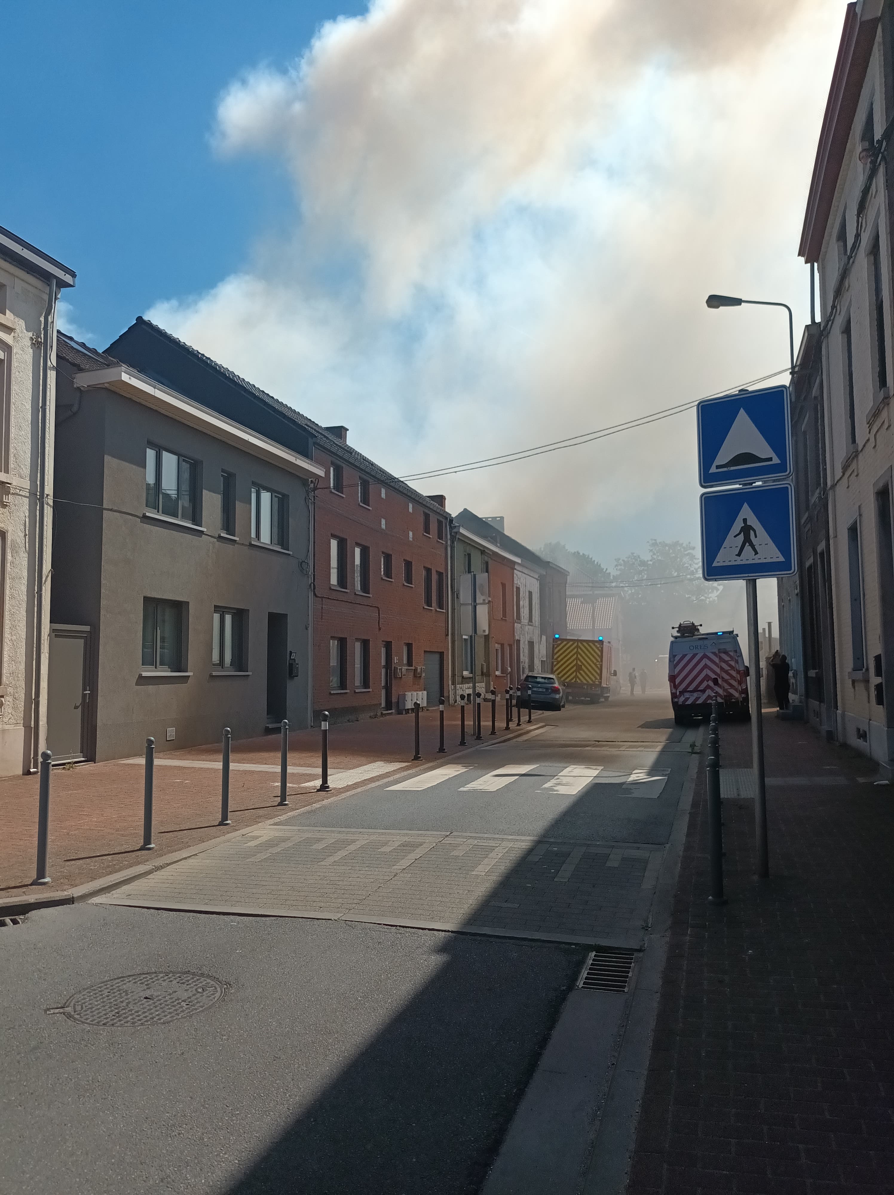 Un incendie a ravagé une maison de Couillet