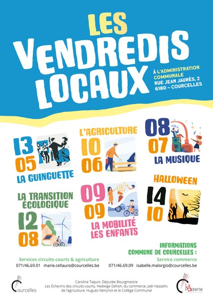 "Les Vendredis Locaux", un nouveau concept à Courcelles