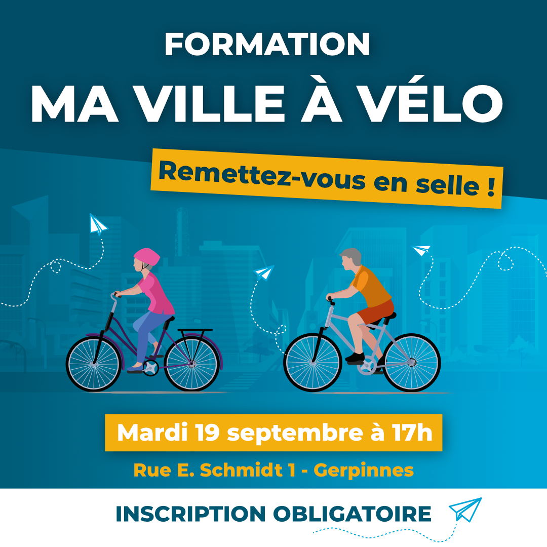 Gerpinnes: Remettez-vous en selle grâce à la formation "Ma Ville à Vélo"