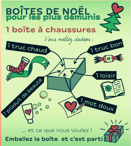 Boîtes de Noël pour les personnes démunies à Lobbes 