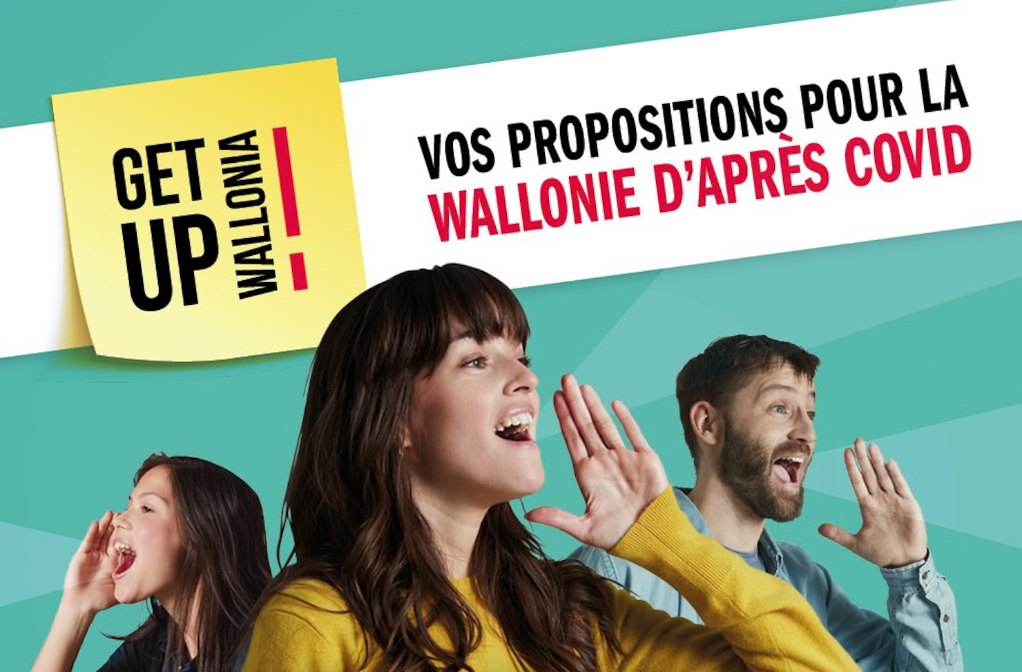 Get Up Wallonia fait appel à vos idées pour construire la Wallonie d'après Covid