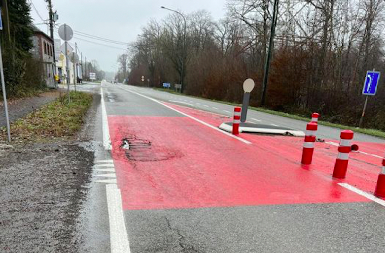 Sivry-Rance : certaines routes dégradées suite aux conditions hivernales