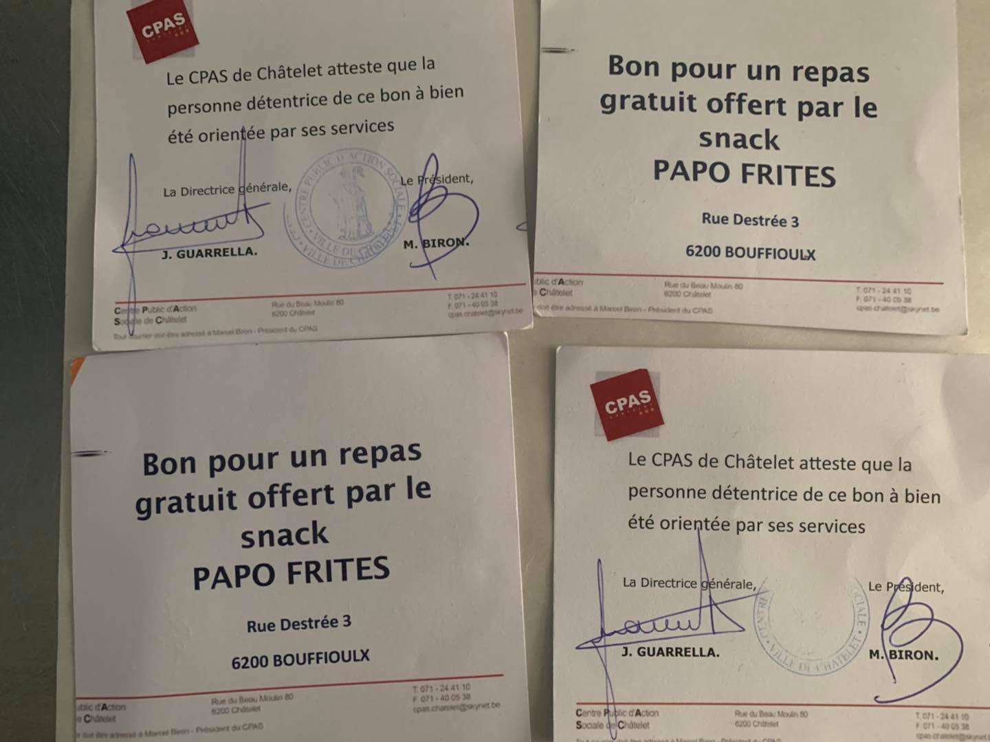 Une friterie de Bouffioulx vient en aide aux démunis