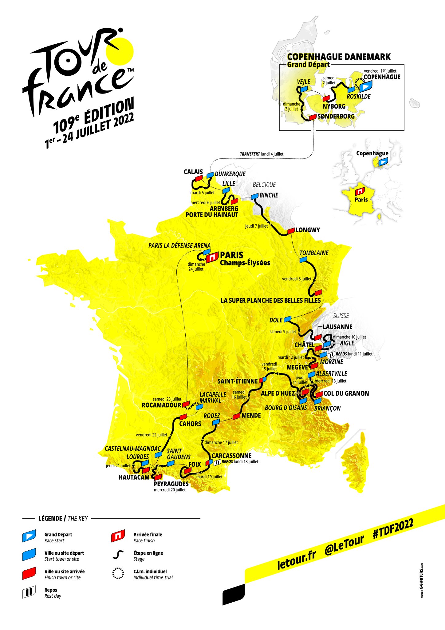 Tour de France 2022: passage par la Merbes, Erquelinnes Beaumont et Lompret