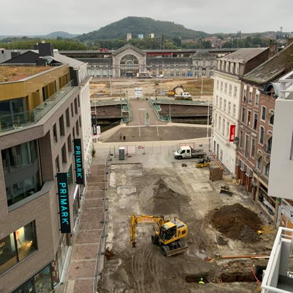 Charleroi: les travaux de la place Buisset ont commencé