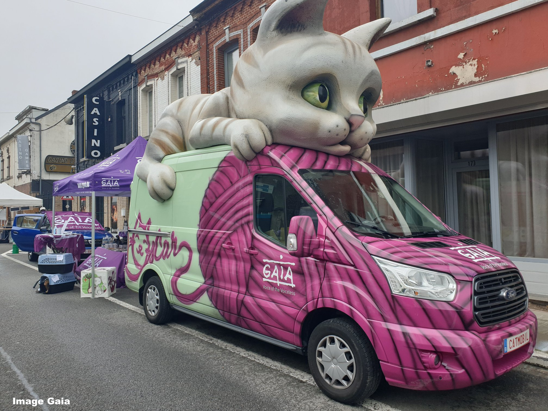 Momignies reçoit la catmobile de GAIA