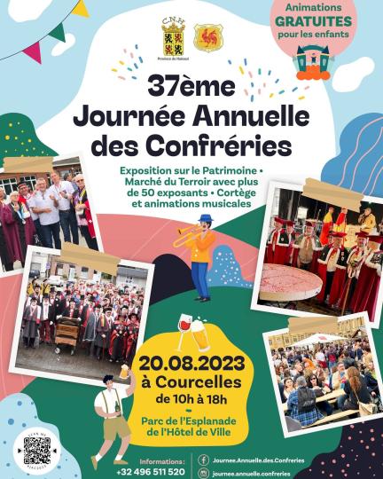 Courcelles: rendez-vous dimanche pour la Journée Annuelle des Confréries