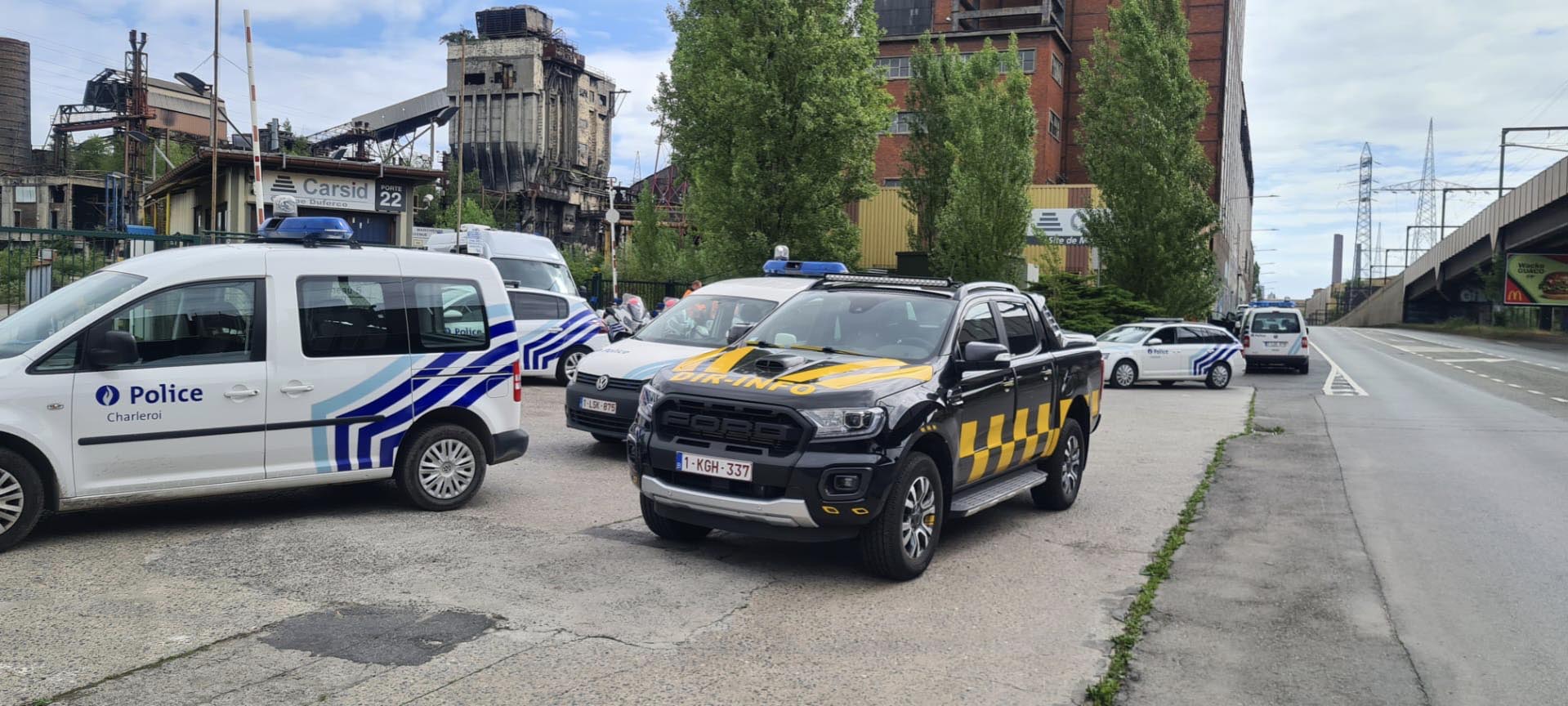 Une opération de déminage a eu lieu ce vendredi à Marchienne-au-Pont