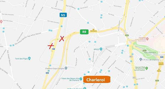 Charleroi : sortie «Marchienne/Dampremy» fermée pour une semaine 