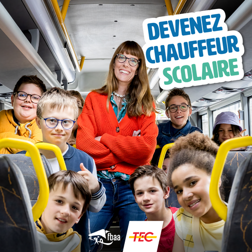 Le TEC recrute : devenez chauffeur scolaire !