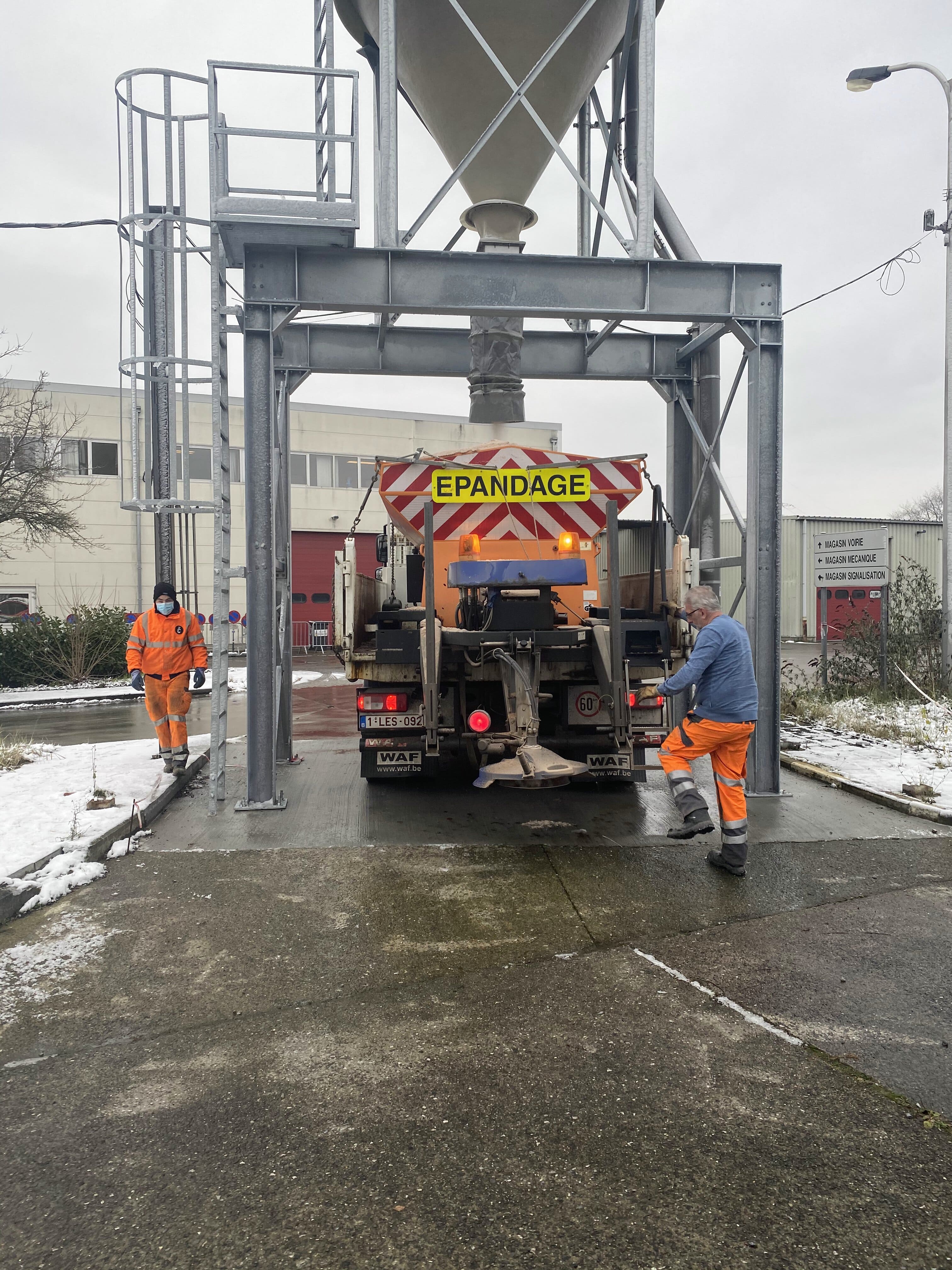 Charleroi : 360 tonnes de sel déversées en janvier