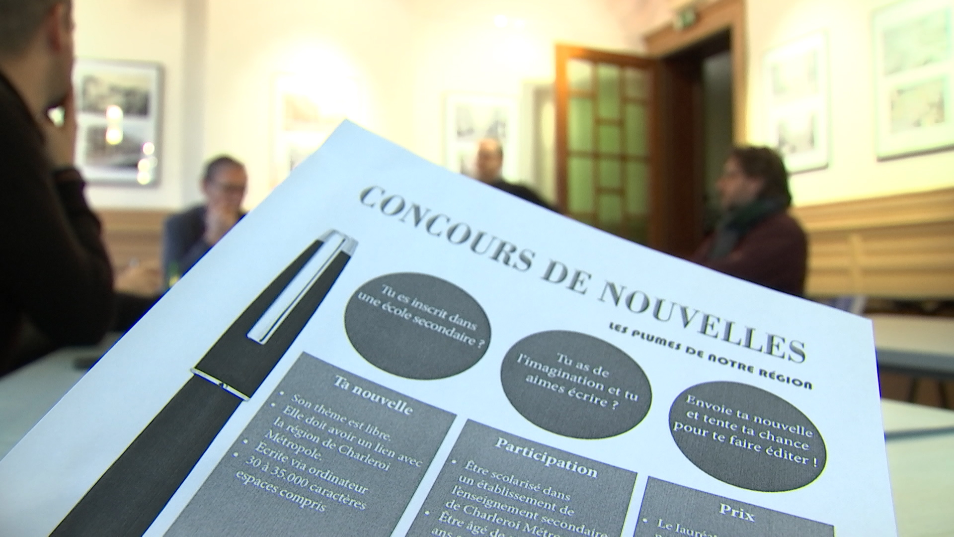 Charleroi: un concours de nouvelles pour les jeunes 