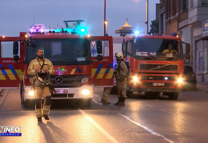 Les pompiers carolos prêtent main forte... à ceux de Bruges