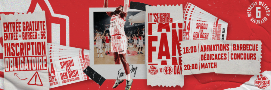 Spirou Basket: toutes les infos sur la Fan Day