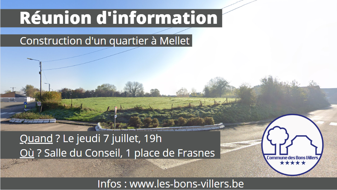 Les Bons Villers : Réunion citoyenne sur la construction d’un quartier à Mellet