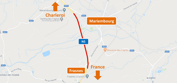 N5/E420 : 3e phase des travaux pour le contournement autoroutier de Couvin