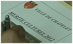 0 27/10/12 : Mérite culturel à Châtelet