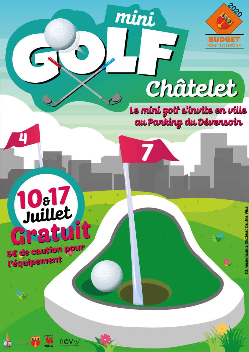 Un mini-golf à Châtelet dans le cadre du Budget Participatif